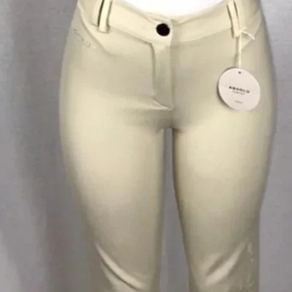 Absolu Size 2 Vintage Floral Detailed Pants in Beige Color. New With Tag. - Picture 2 of 8